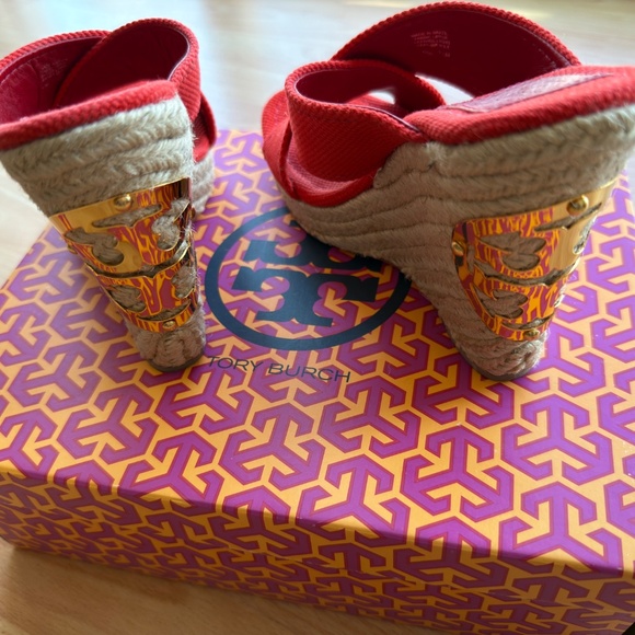 Tory Burch | Kristen Canvas Slide Espadrille | Size 7.5 - Picture 2 of 3